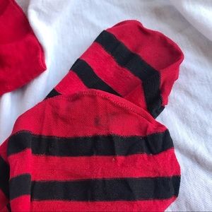 Accessories - Black and Red Striped Tights Accessories - Black and Red Striped Tights